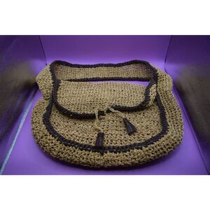 Vintage Jamin Puech Tan Brown Knit Handbag